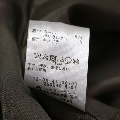 24秋冬 モスタルグレンチェック ジャンパースカート / ワンピース ミディ丈 Vネック Iライン ストレッチ