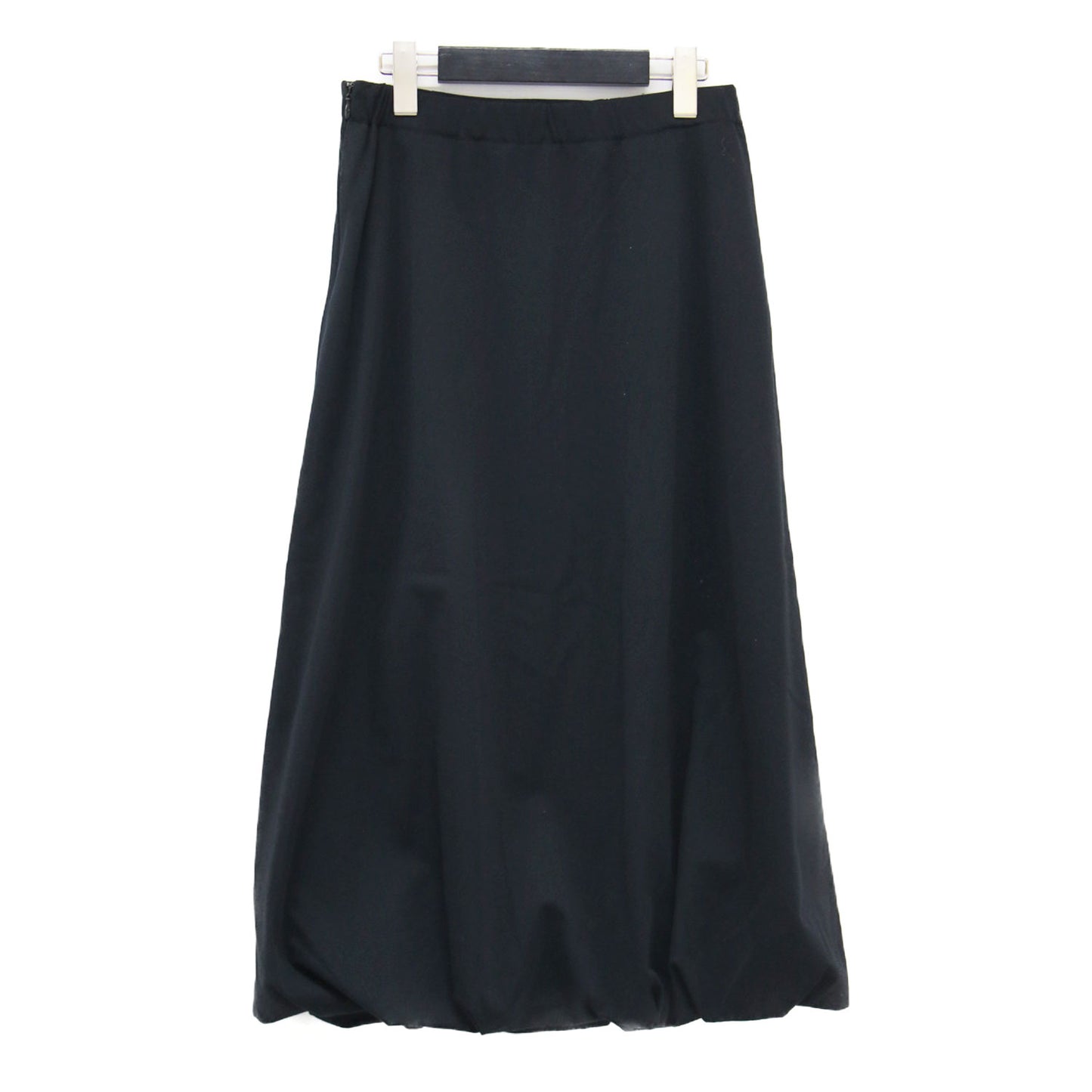 24春夏 ハイゲージ ジャージー セミバルーン スカート / ミディ丈 タック 布帛ライク コットン