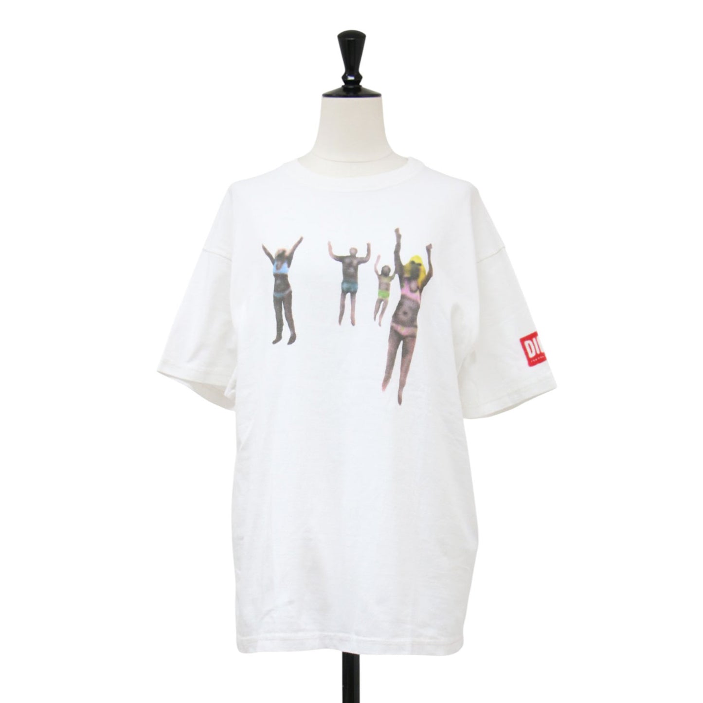 24春夏 コットン プリントTシャツ / カットソー 半袖 クルーネック ワイド