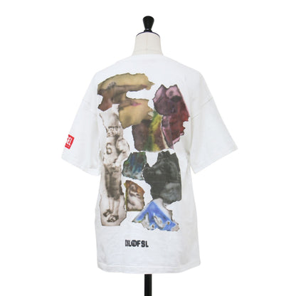 24春夏 コットン プリントTシャツ / カットソー 半袖 クルーネック ワイド