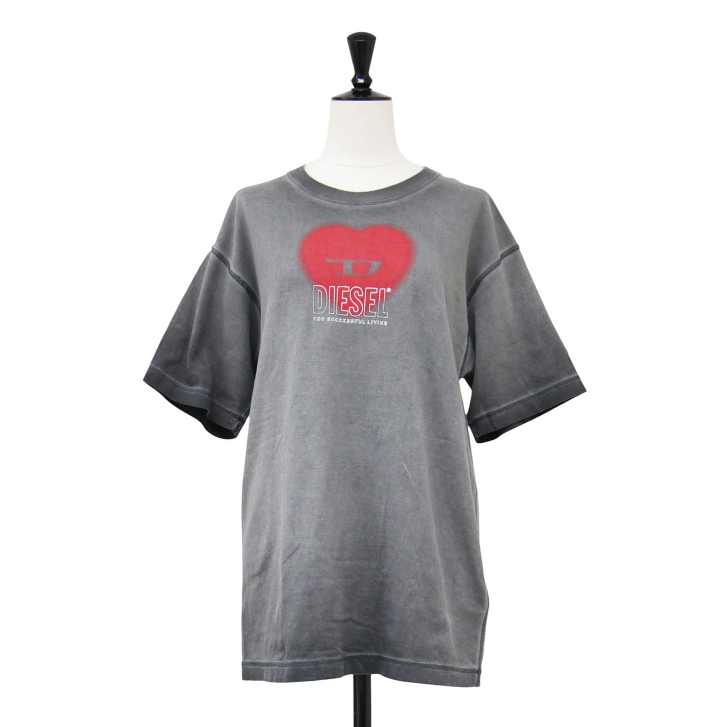 ハートスプレー ロゴ Tシャツ / 半袖 クルーネック コットン