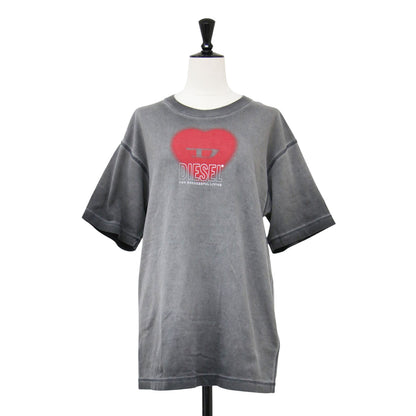 ハートスプレー ロゴ Tシャツ / 半袖 クルーネック コットン