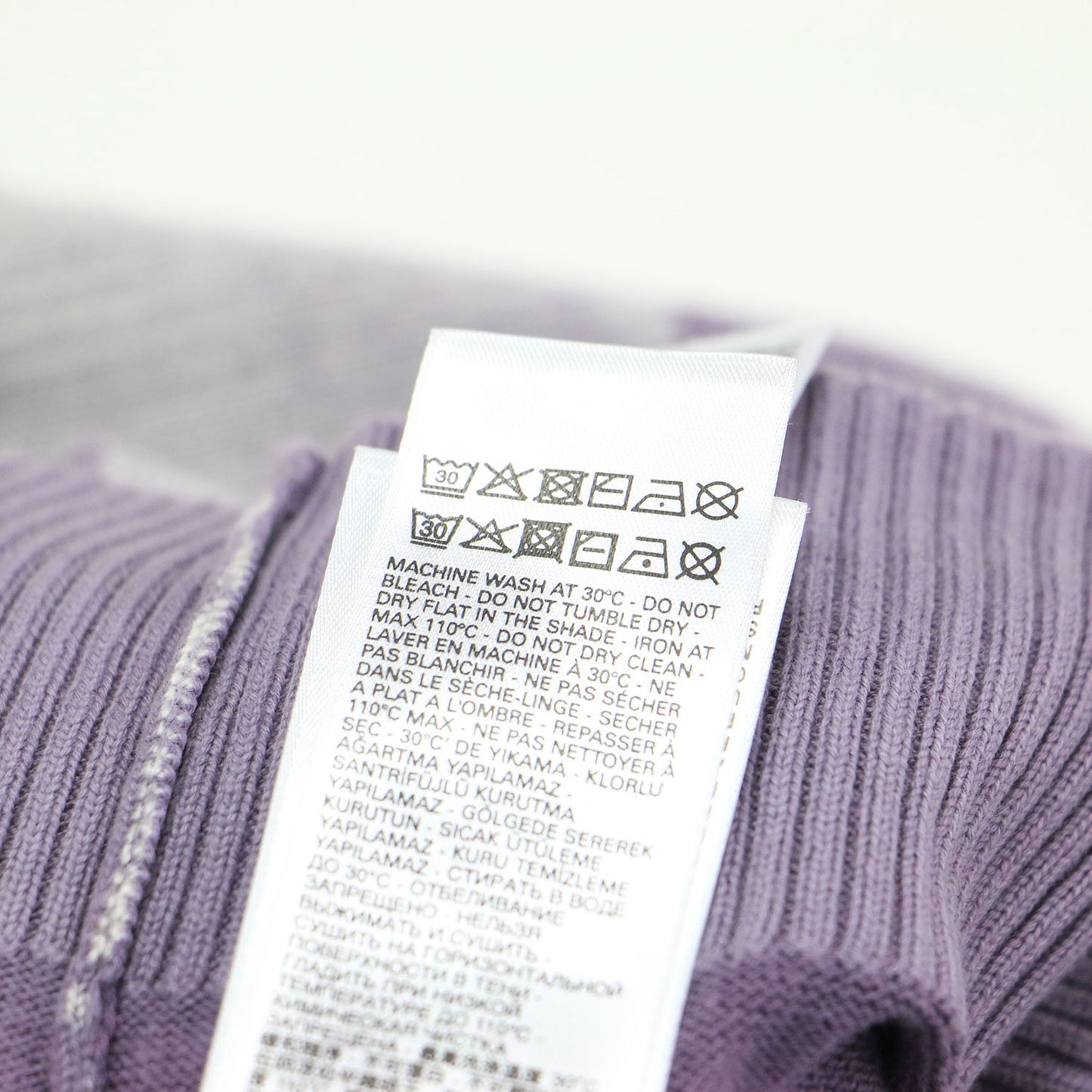 クルーネック クロップド カーディガン / M-CAROLINA ニット 長袖 ワイド ハイゲージ コットン