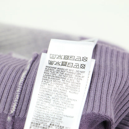 クルーネック クロップド カーディガン / M-CAROLINA ニット 長袖 ワイド ハイゲージ コットン