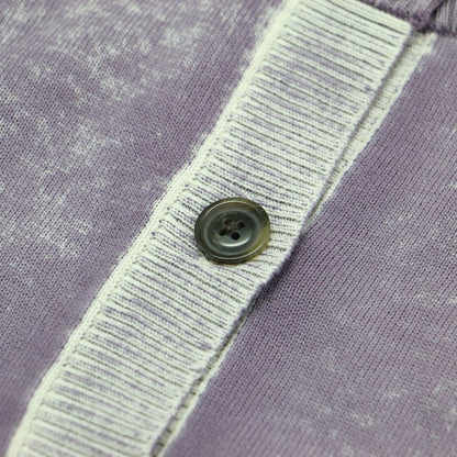 クルーネック クロップド カーディガン / M-CAROLINA ニット 長袖 ワイド ハイゲージ コットン