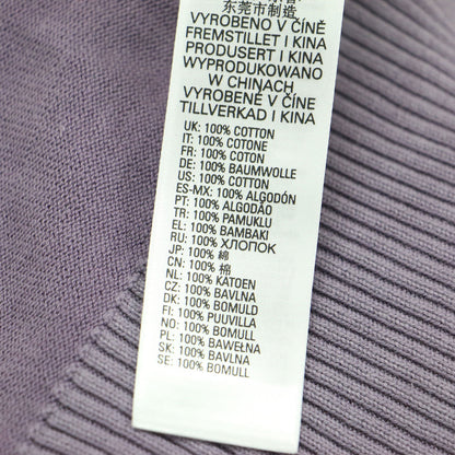 クルーネック クロップド カーディガン / M-CAROLINA ニット 長袖 ワイド ハイゲージ コットン