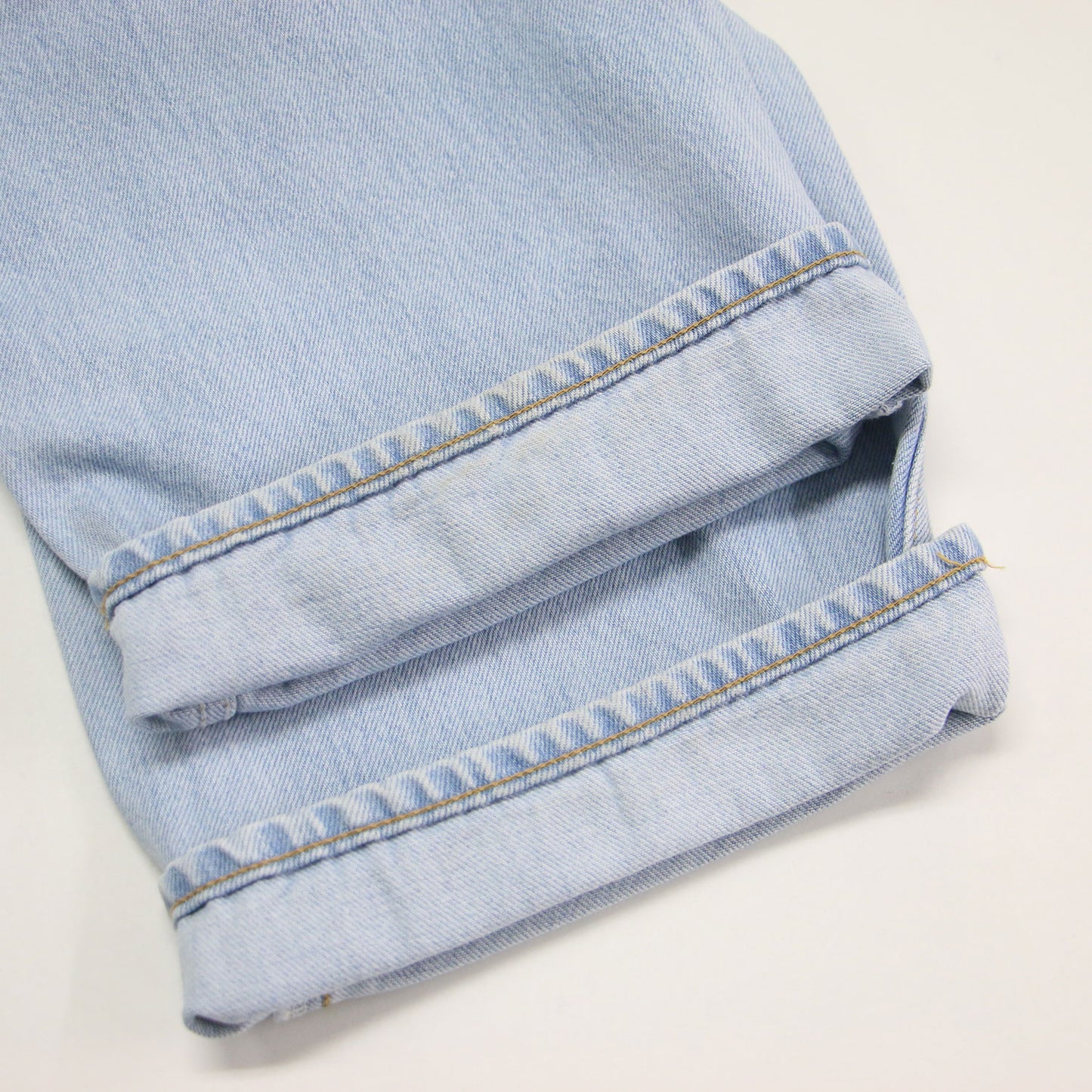 デニム ワイド ストレートパンツ / 5ポケット ハイウエスト ナノバブル加工