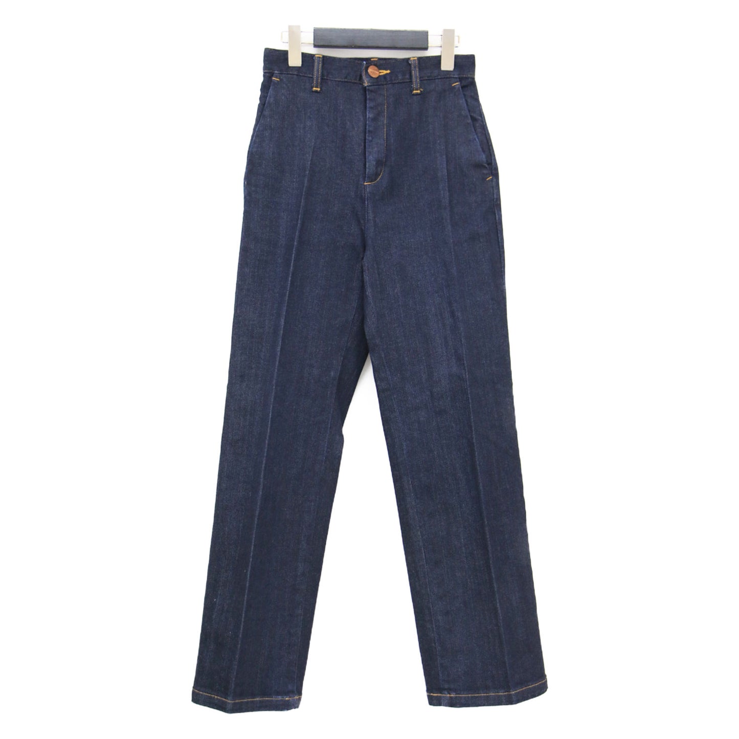 24春夏 Tyler デニムパンツ 262434 / ルーズストレートシルエット センタープレス ストレッチ コットン