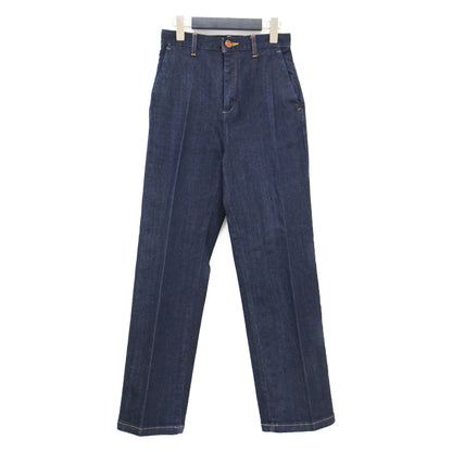 24春夏 Tyler デニムパンツ 262434 / ルーズストレートシルエット センタープレス ストレッチ コットン