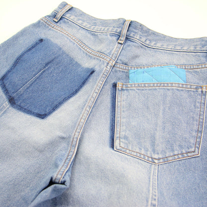 25秋冬 リメイク バック ダーツ デニムパンツ / REMAKE BACK DARTS PANTS バギー 再構築