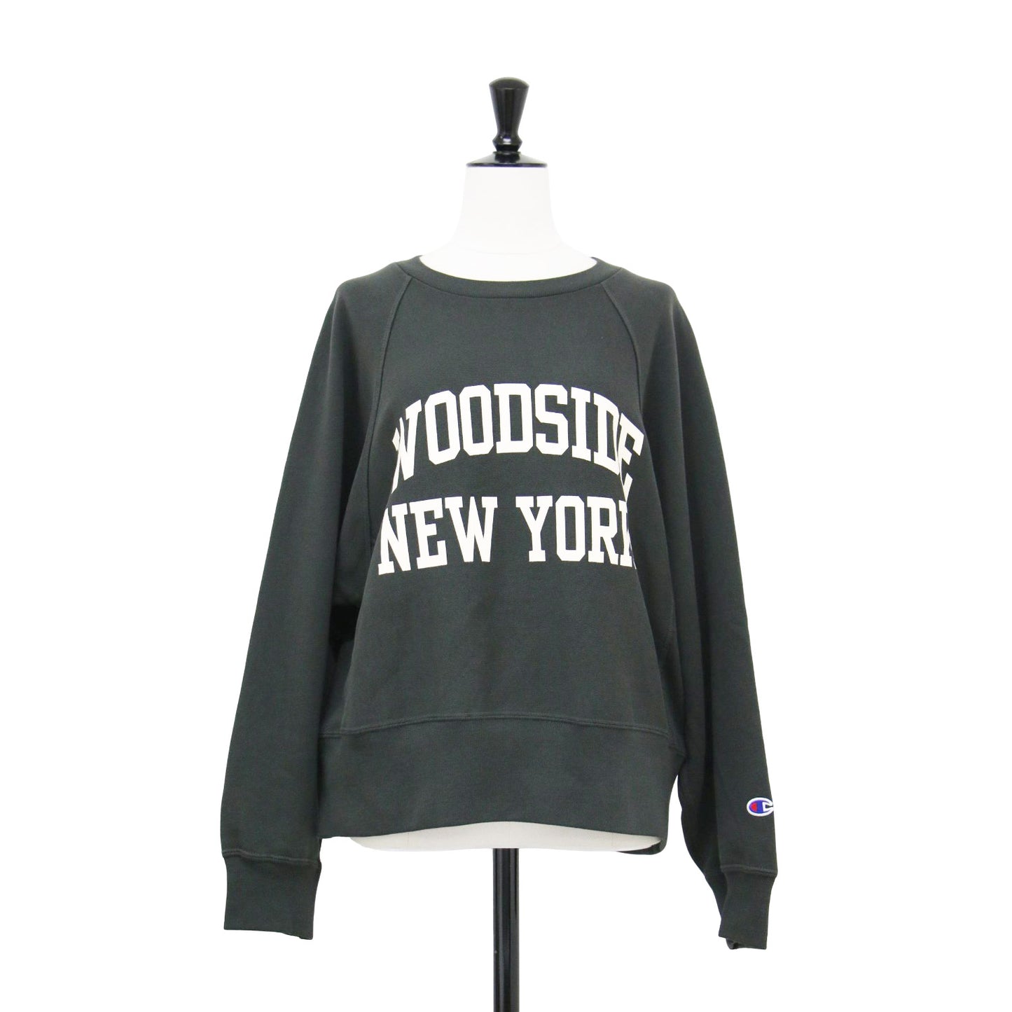 × relume 別注 24秋冬 リバースウィーブ 10オンス プリント スウェット / RE RW10oz RAGLAN CN PRINT SWEAT ラグランスリーブ クルーネック ドルマン風