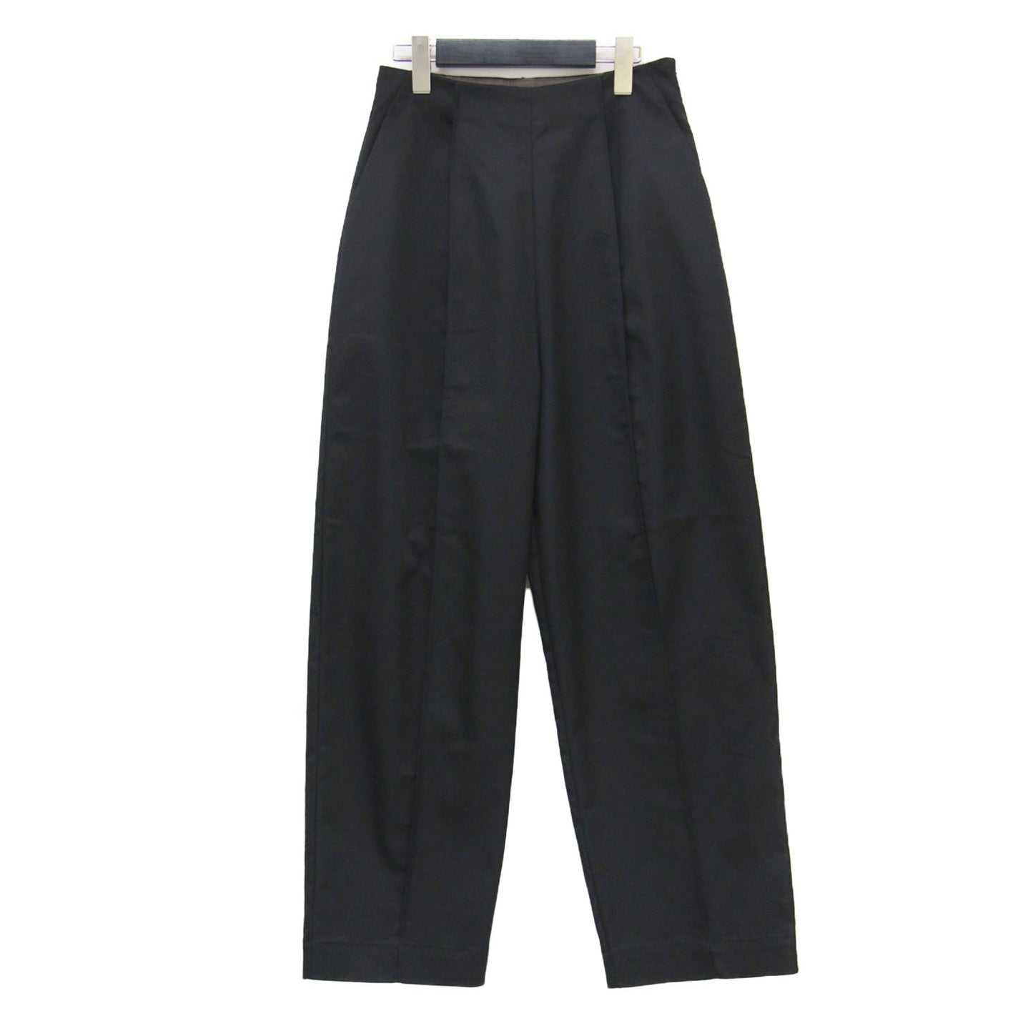 25春夏 チノ タックパンツ / chino tack pants フルレングス セミワイド サイドファスナー センタープレス コットン