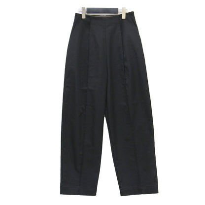 25春夏 チノ タックパンツ / chino tack pants フルレングス セミワイド サイドファスナー センタープレス コットン