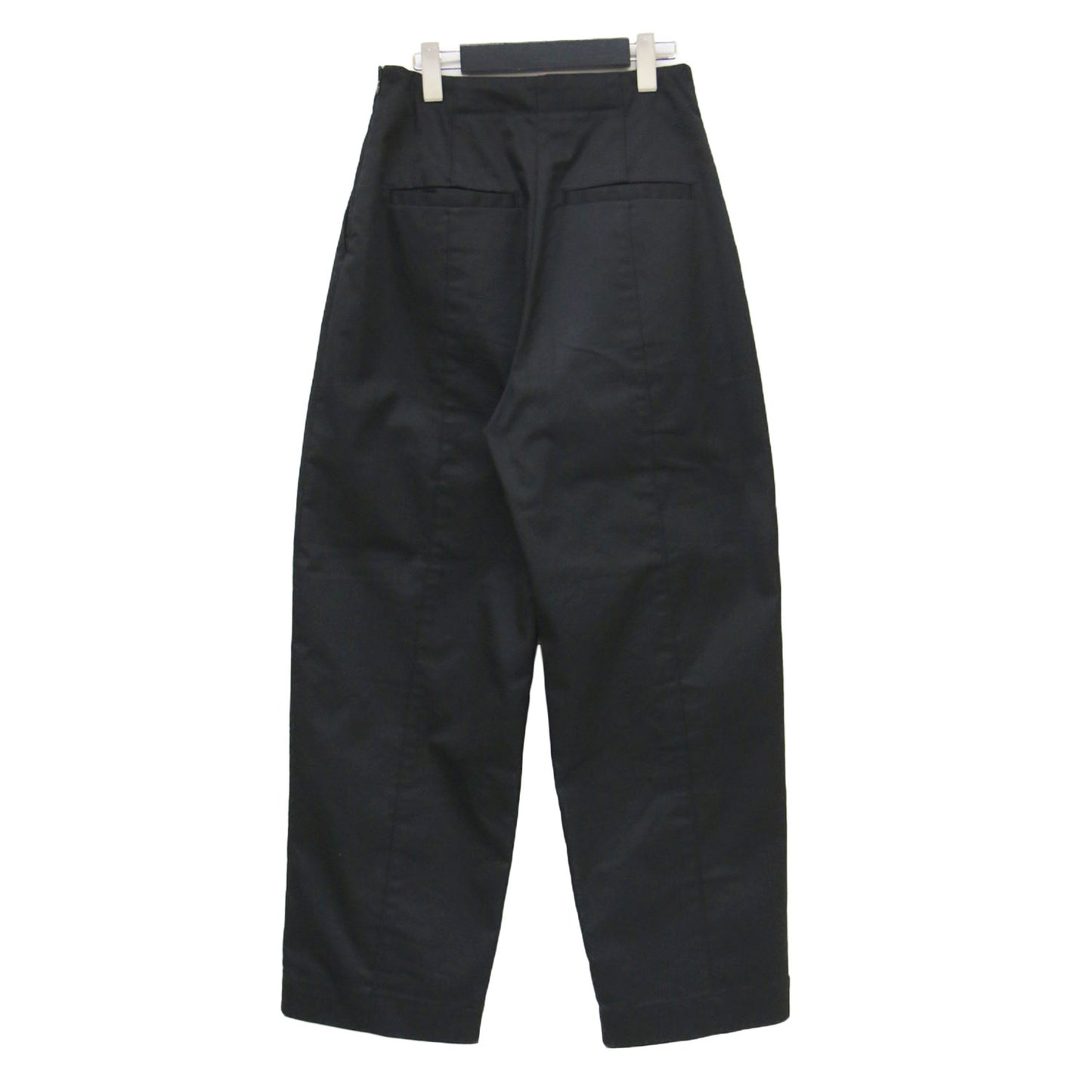 25春夏 チノ タックパンツ / chino tack pants フルレングス セミワイド サイドファスナー センタープレス コットン