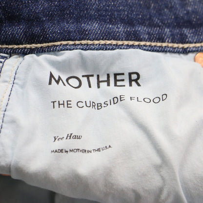カーブサイド フラッドバレルジーンズ / THE CURBSIDE FLOOD Yee Haw ダメージ加工 ボタンフライ ウォッシャブル コットン
