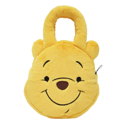 プーさん フェイクファーカートバッグ / Winnie the Pooh COLLECTION ラウンドバック キャラクター フェイス タグ 刺繡