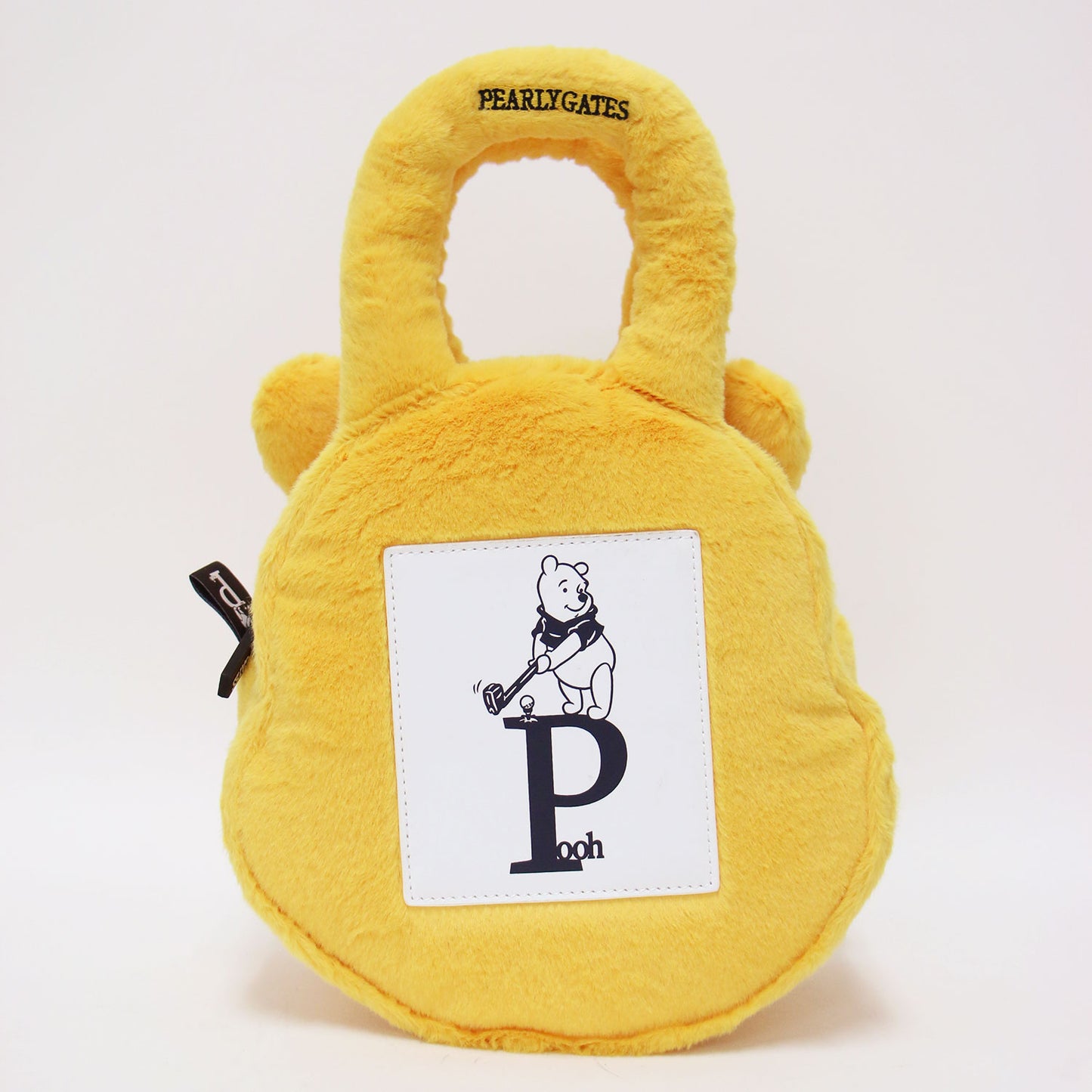 プーさん フェイクファーカートバッグ / Winnie the Pooh COLLECTION ラウンドバック キャラクター フェイス タグ 刺繡