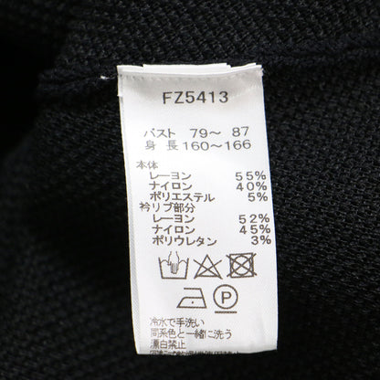 × Ray BEAMS 別注 フレア ノースリーブ ポロシャツ / カットソー フレンチスリーブ Aライン メッシュ