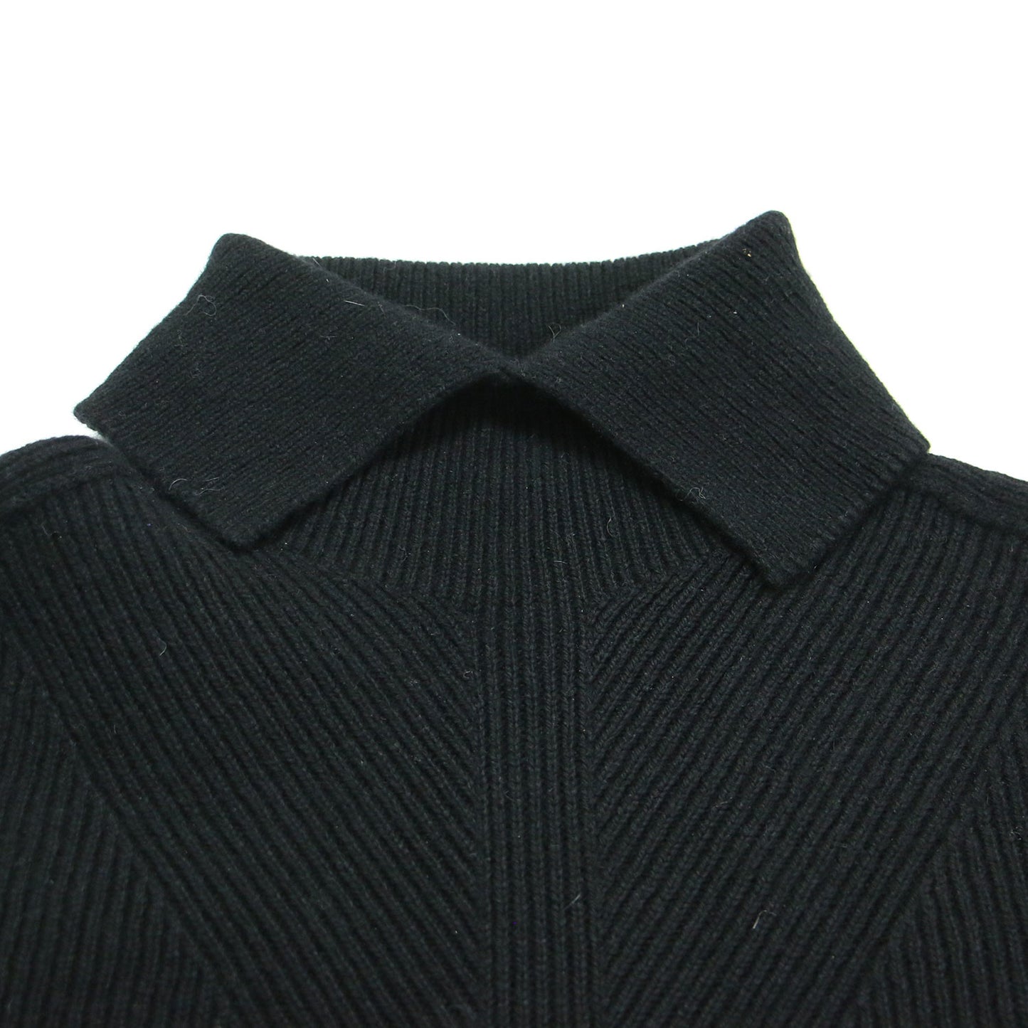シームレスニット プルオーバー / OLIBIA MOVING RIB 長袖 チュニック丈 タートルネック スリット
