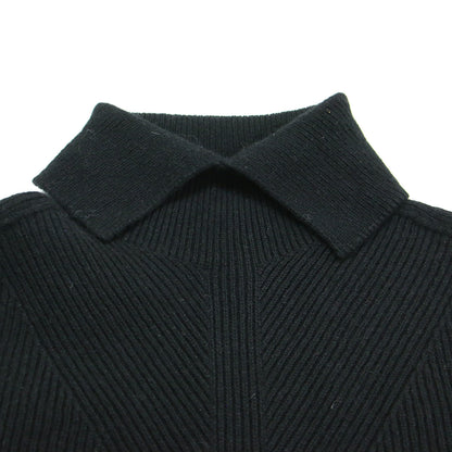 シームレスニット プルオーバー / OLIBIA MOVING RIB 長袖 チュニック丈 タートルネック スリット