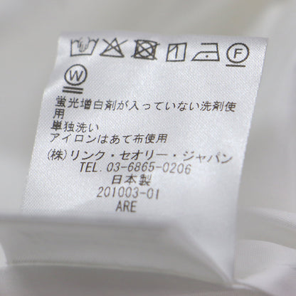 20秋冬 コットンシャーティング オーバーチュニック バンドカラーシャツ / COTTON SHIRTING OVER TUNIC SHIRT B 長袖 ボタンダウン コットン