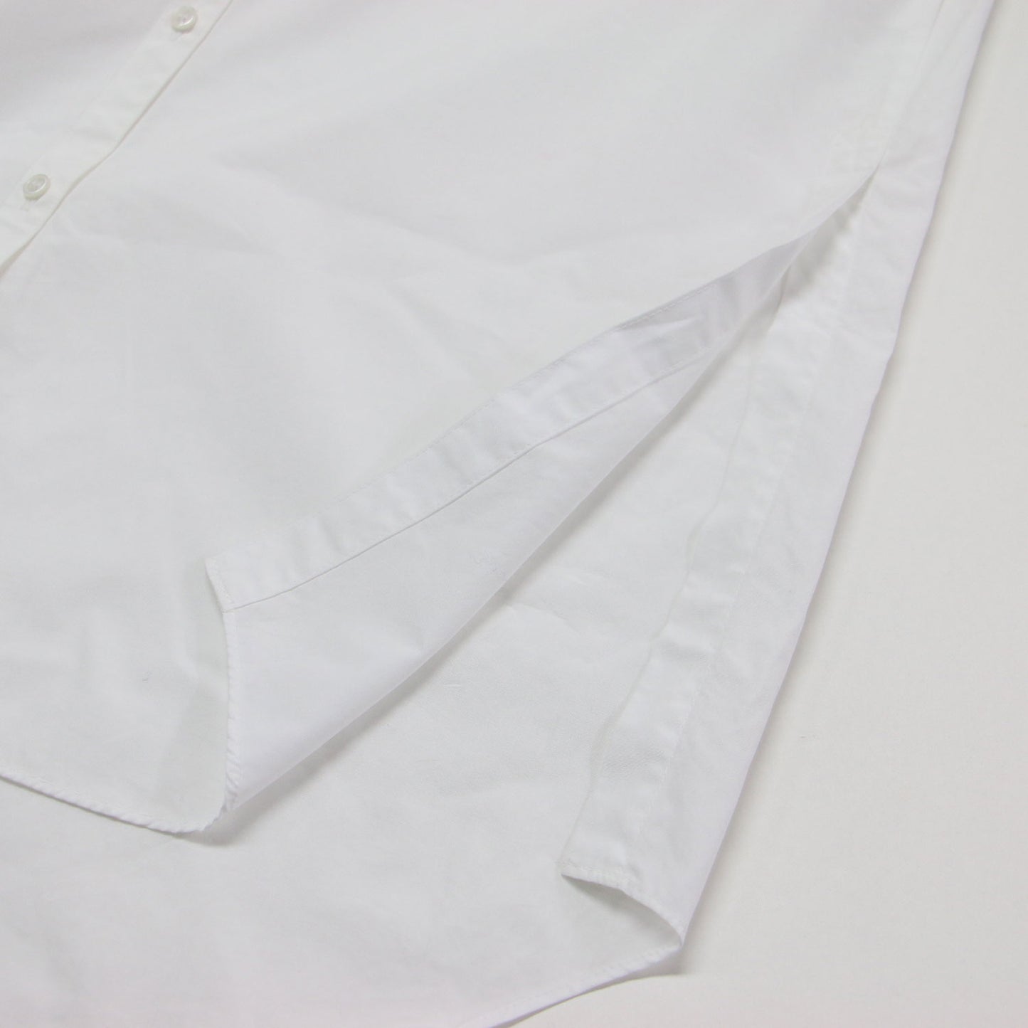 20秋冬 コットンシャーティング オーバーチュニック バンドカラーシャツ / COTTON SHIRTING OVER TUNIC SHIRT B 長袖 ボタンダウン コットン