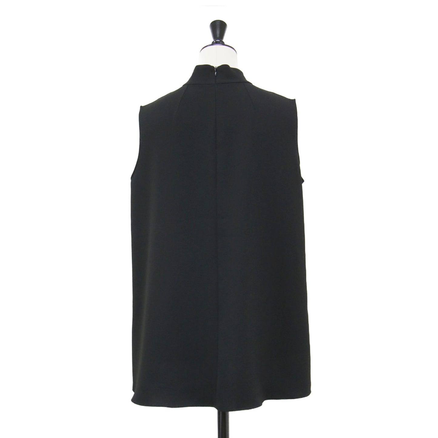 モックネックノースリーブブラウス / SYNTHETIC CREPE CASCADE SL TOP