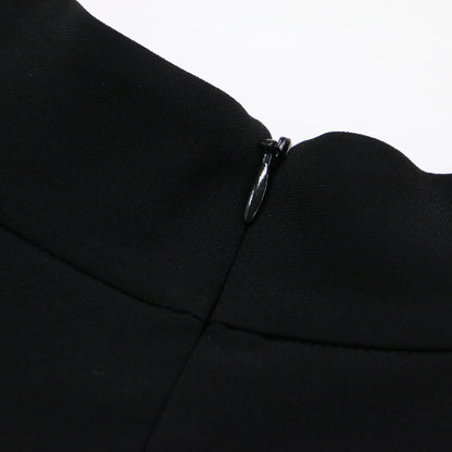 モックネックノースリーブブラウス / SYNTHETIC CREPE CASCADE SL TOP