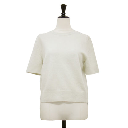 24秋冬 クルーネック ハーフスリーブ ニット / LUREX CHRIS プルオーバー 半袖 ラメ ウール