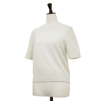24秋冬 クルーネック ハーフスリーブ ニット / LUREX CHRIS プルオーバー 半袖 ラメ ウール