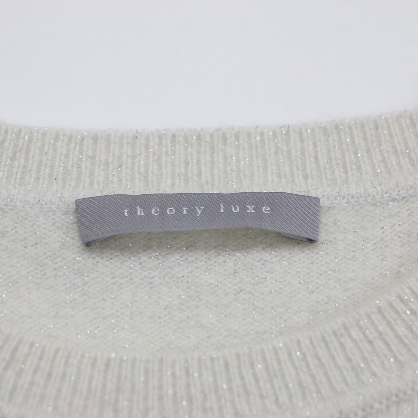 24秋冬 クルーネック ハーフスリーブ ニット / LUREX CHRIS プルオーバー 半袖 ラメ ウール
