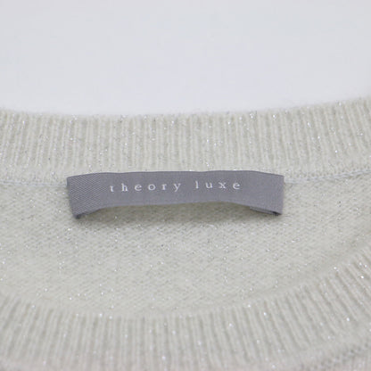 24秋冬 クルーネック ハーフスリーブ ニット / LUREX CHRIS プルオーバー 半袖 ラメ ウール