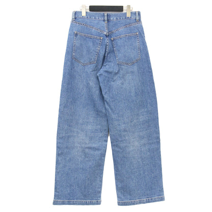 24秋冬 ストレッチ ワイドパンツ / ストレート シルケット加工 ウォッシャブル コットン
