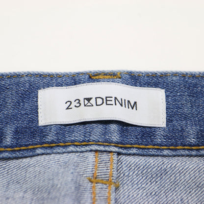 24秋冬 ストレッチ ワイドパンツ / ストレート シルケット加工 ウォッシャブル コットン