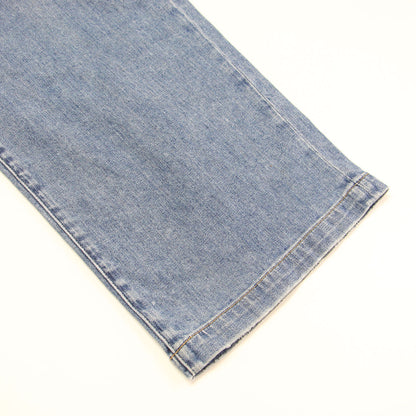 24秋冬 ストレッチ ワイドパンツ / ストレート シルケット加工 ウォッシャブル コットン