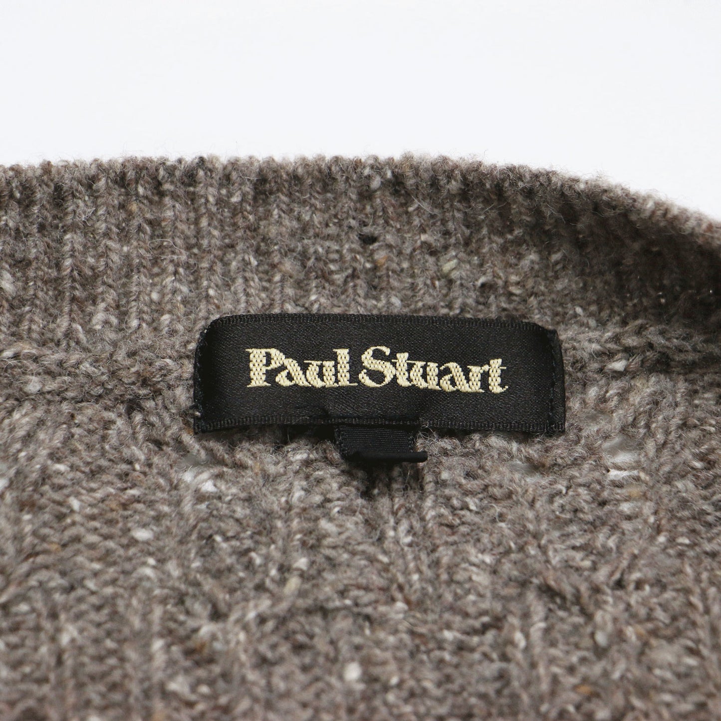 23秋冬 ケーブルネップ ジレ ニット プルオーバー / ベスト ノースリーブ ドロップショルダー ウール シルク