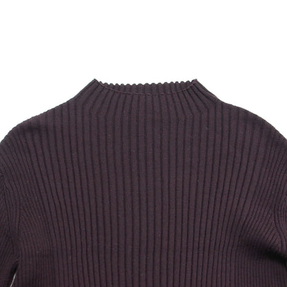 22秋冬 ウール ワイドリブ ボトルネック ニット / プルオーバー 長袖 ハイゲージ コンパクト