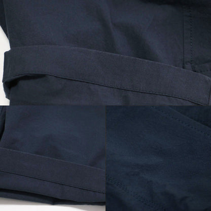 25春夏 コットン ニュアンス トレンチコート / ハーフコート ミドル丈 ドロップショルダー オーバーサイズ ウォッシャブル