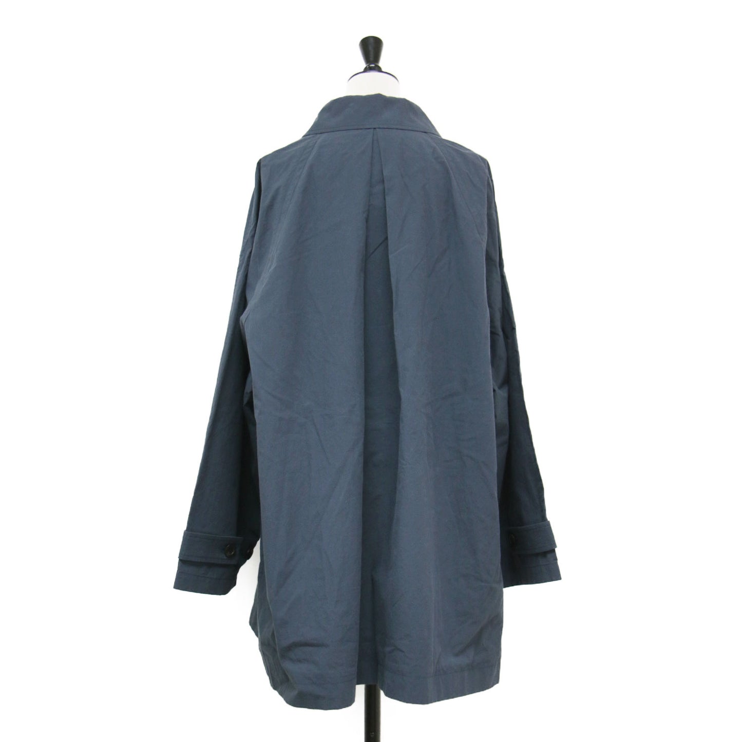 25春夏 コットン ニュアンス トレンチコート / ハーフコート ミドル丈 ドロップショルダー オーバーサイズ ウォッシャブル