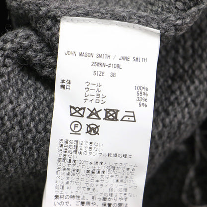 25秋冬 フレイドヘム ニット プルオーバー / 5G FRAYED HEM SWEATER 長袖 コンパクト フリンジ 天竺編み ウール