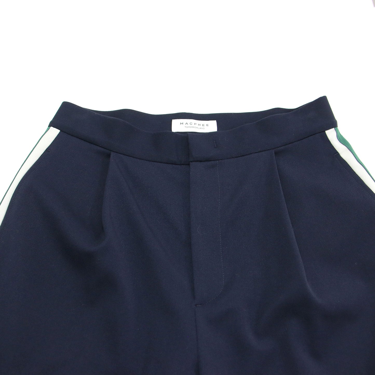 24春夏 ハイブリッド 2WAY ストレッチパンツ / テーパード タック ライン セミワイド