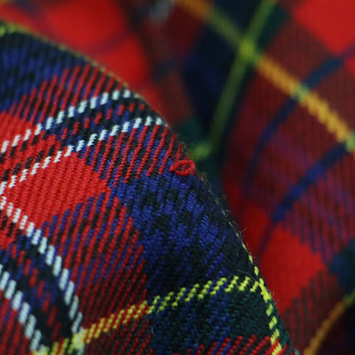 ウール チェック フレアスカート / プリーツスカート ミモレ丈 ウエストゴム Aライン