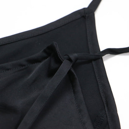 24秋冬 ヴィンテージサテン キャミ ワンピース / Vintage satin cami ドレス ロング丈 マキシ丈 Vライン フレア ドレープ
