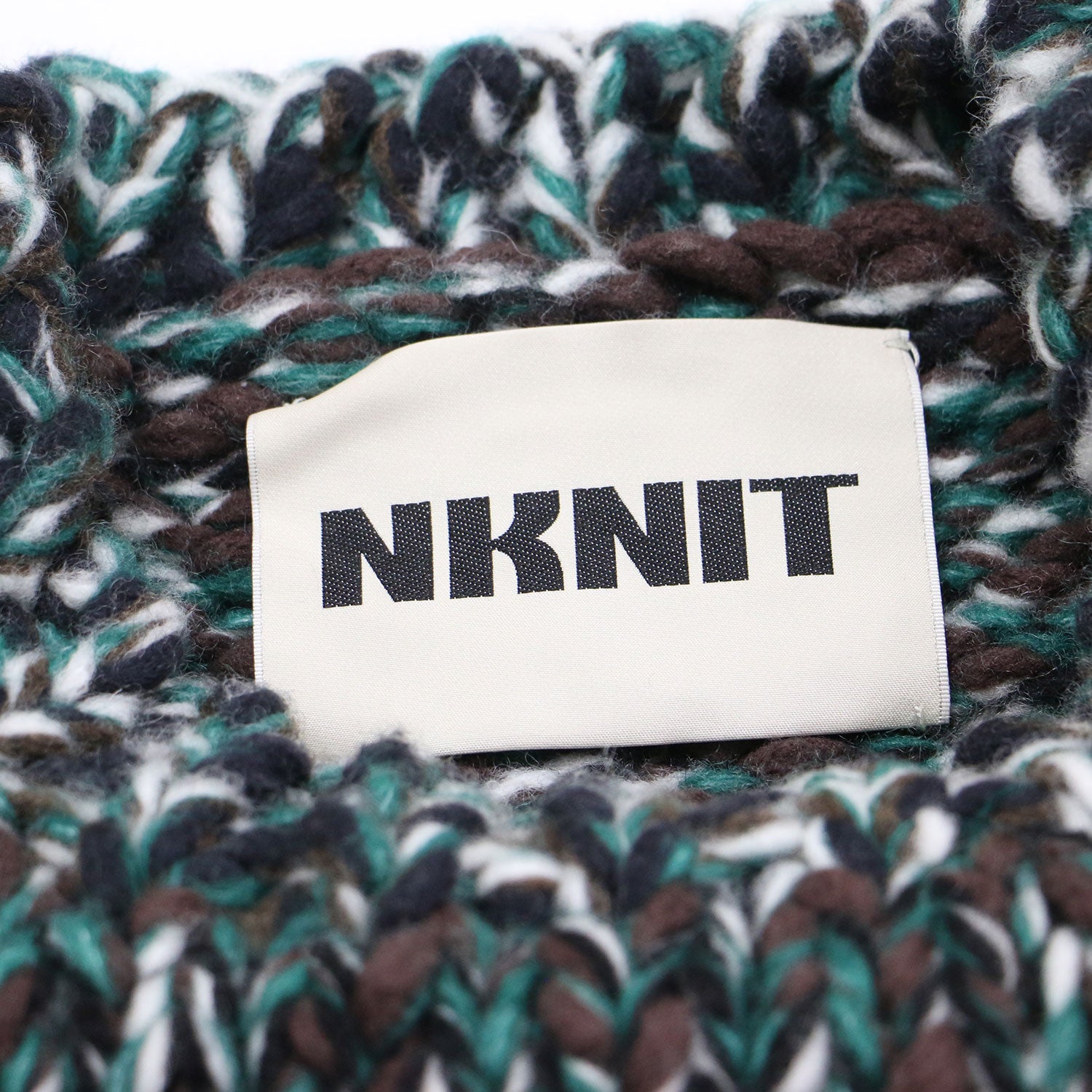 きなこ‼️ NKNIT ニット ミックスカラー　ハンドニット　ショート 24秋冬 ミックスカラー ハンド ニット ショート / mix color hand KNIT