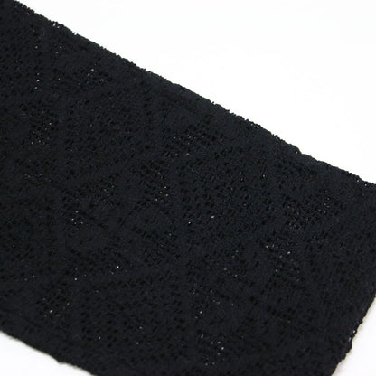 25春夏 レースシャツ カーディガン / ブラウス 長袖 クルーネック ワイド かぎ編み シアー 花柄 コットン