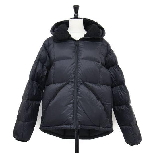 ×TAION suadeo 別注 25秋冬 フーディーダウン / ショート丈 ボア ダブルジップ キルトステッチ ドロスト ロゴ