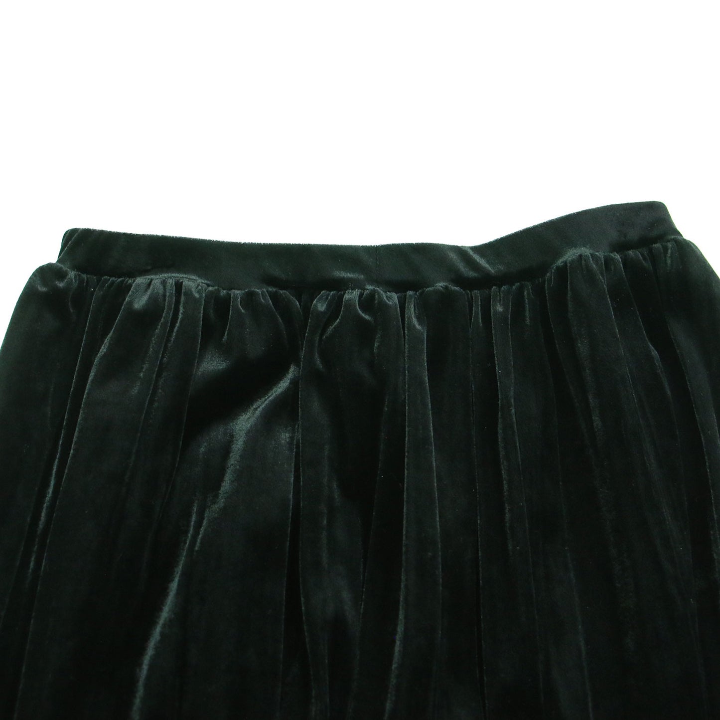 25秋冬 ベロアティアード スカート / ウエストゴム フレア ティアード プリーツ