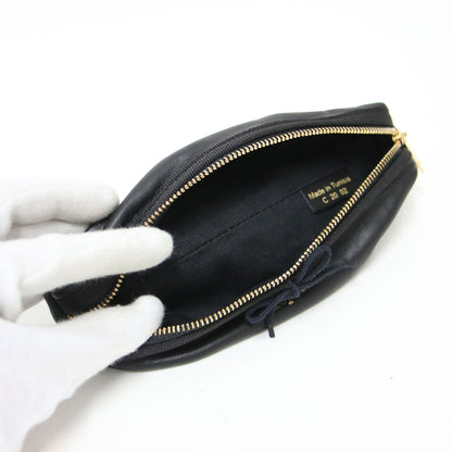 ペンシル ケース / Pencil case ペンケース 筆箱 リボン ロゴ レザー