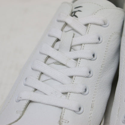 2WAY 型押し レザーシューズ / スニーカー レースアップ ローカット 刺繍