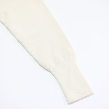 23秋冬 ミラノリブ Vネック カーディガン / ニット 長袖 ドロップショルダー ミドル丈 ウール カシミヤ